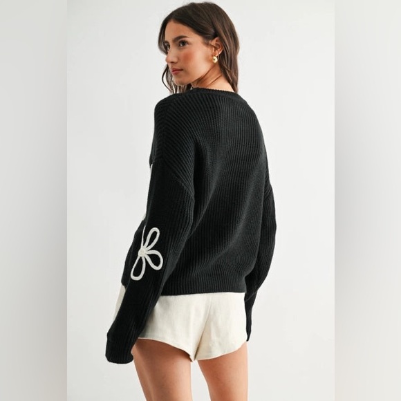 CHARLIE B $114 GINGER DAISY LOOP KNIT SWEATER - Picture 5 of 6